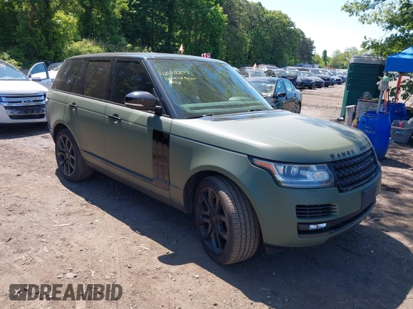 2016 Land Rover Range Rover HSE with VIN SALGS2VF6GA269683, listed as a IAAI auction lot 42402277 with 76,520 mi miles and . Bid and sale history available at DreamBid. Image 1.