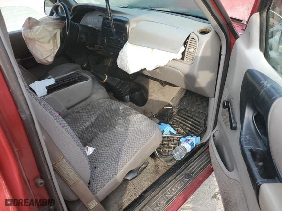 1998 Ford Ranger XL with VIN 1FTYR10C9WUC43557, listed as a Copart auction lot 71393634 with 0 mi miles and Salvage Title. Bid and sale history available at carsss.com. Image 8.