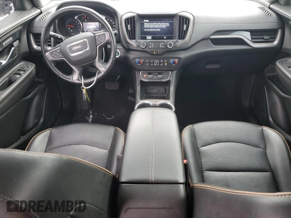 2022 GMC Terrain AT4 with VIN 3GKALYEV8NL153545, listed as a Copart auction lot 87450024 with 85,176 mi miles and Salvage Title. Bid and sale history available at DreamBid. Image 8.