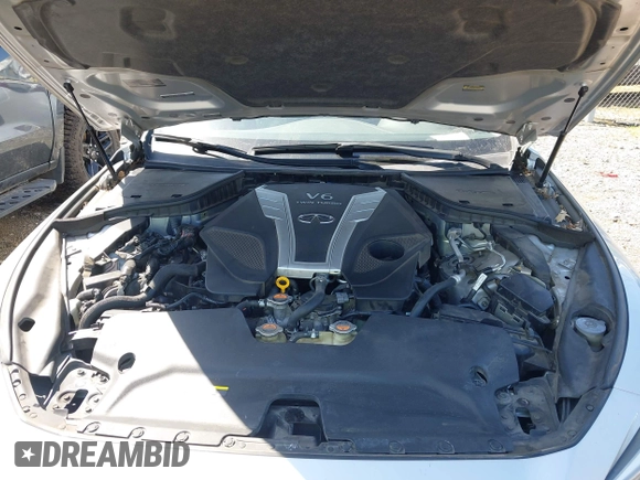 2018 Infiniti Q50 3.0t LUXE with VIN JN1EV7AP8JM355426, listed as a IAAI auction lot 41990581 with 73,042 mi miles. Bid and sale history available at carsss.com. Image 10.