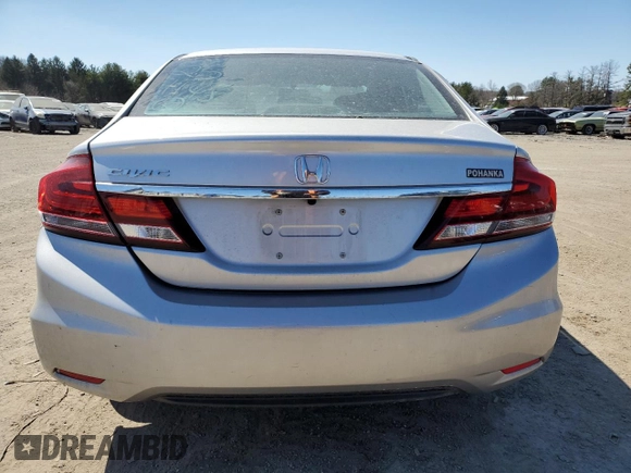 2014 Honda Civic Sedan LX with VIN 19XFB2F55EE251775, listed as a Copart auction lot 50486415 with 44,277 mi miles and Salvage Title. Bid and sale history available at carsss.com. Image 6.