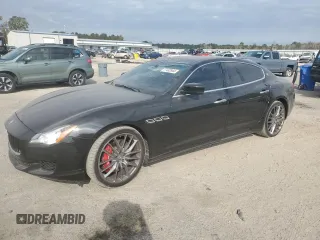 2014 Maserati Quattroporte GTS z VIN ZAM56PPA3E1081181, wystawiony jako Copart lot #77432944 z przebiegiem 33 877 mil mil oraz Czysty tytuł • Clean title. Historia ofert i sprzedaży dostępna na DreamBid. Obrazek 1.