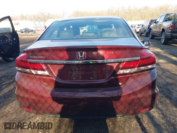 2014 Honda Civic Sedan EX with VIN 19XFB2F80EE249233, listed as a IAAI auction lot 41654087 with 119,126 mi miles. Bid and sale history available at carsss.com. Image 16.