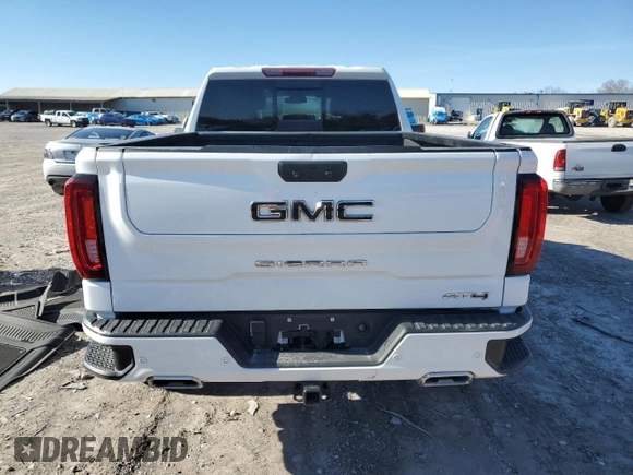 2023 GMC Sierra 1500 AT4 with VIN 3GTUUEE81PG231674, listed as a Copart auction lot 44615465 with 35,569 mi miles and Salvage title. Bid and sale history available at DreamBid. Image 6.