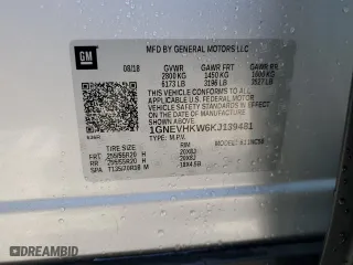 2019 Chevrolet Traverse LT Leather with VIN 1GNEVHKW6KJ139481, listed as a Copart auction lot 44913095 with 47,723 mi miles and Salvage Title. Bid and sale history available at carsss.com. Image 13.