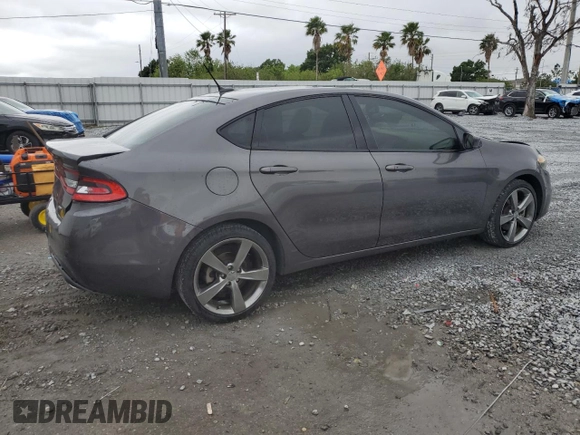 2016 Dodge Dart GT with VIN 1C3CDFEB1GD539233, listed as a Copart auction lot 52200295 with 85,152 mi miles and Salvage Title. Bid and sale history available at carsss.com. Image 3.
