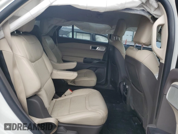 2020 Ford Explorer Platinum z VIN 1FM5K8HC4LGA06047, wystawiony jako Copart lot #58777285 z przebiegiem Nie podano mil oraz Szkoda całkowita • Salvage title. Historia ofert i sprzedaży dostępna na DreamBid. Obrazek 10.
