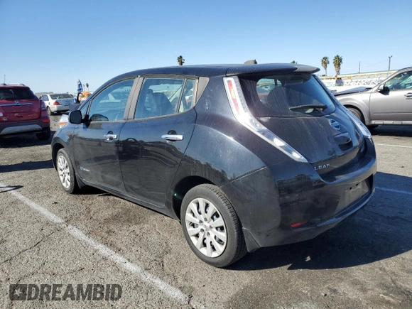 2015 Nissan LEAF SV with VIN 1N4AZ0CPXFC334701, listed as a Copart auction lot 41780655 with 66,335 mi miles and Salvage Title. Bid and sale history available at carsss.com. Image 2.