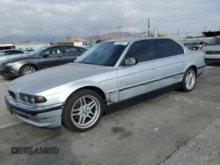 1999 BMW 7 Series 740il with VIN WBAGH8332XDP02624, listed as a Copart auction lot 72588834 with 100,650 mi miles and Salvage Title. Bid and sale history available at carsss.com. Image 1.