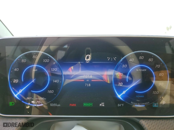 2024 Mercedes-Benz EQE with VIN W1KEG2BB9RF059723, listed as a Copart auction lot 75698164 with 718 mi miles and Salvage Title. Bid and sale history available at carsss.com. Image 9.