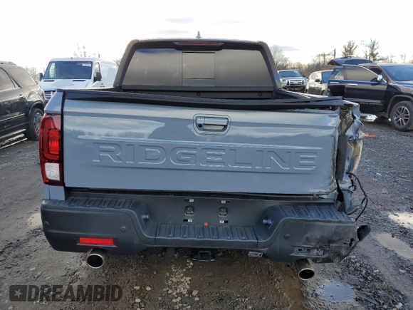 2024 Honda Ridgeline Black Edition with VIN 5FPYK3F84RB012962, listed as a Copart auction lot 84956794 with 5,092 mi miles and Salvage title. Bid and sale history available at DreamBid. Image 6.