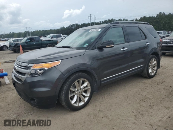 2015 Ford Explorer XLT with VIN 1FM5K7D84FGA99801, listed as a Copart auction lot 54757755 with 120,428 mi miles and Salvage Title. Bid and sale history available at DreamBid. Image 1.