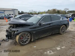 2018 Infiniti Q50 Red Sport 400 с VIN JN1FV7AP4JM461604, выставлен на аукционе Copart как лот 50235525 с пробегом 68 523 миль миль и Списание • Salvage title. История ставок и продаж доступна на DreamBid. Изображение 1.