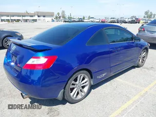 2008 Honda Civic Cpe Si with VIN 2HGFG21558H703002, listed as a IAAI auction lot 41939750 with 155,156 mi miles. Bid and sale history available at carsss.com. Image 4.
