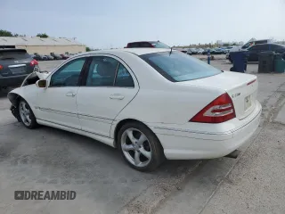 2006 Mercedes-Benz C 230 Sport with VIN WDBRF52H76A873641, listed as a Copart auction lot 46688054 with 123,877 mi miles and Salvage title. Bid and sale history available at DreamBid. Image 2.