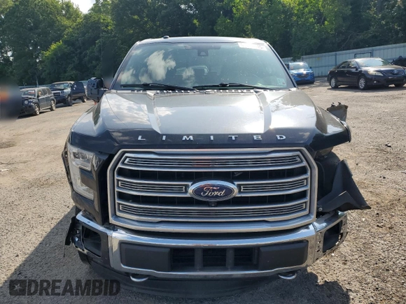 2016 Ford F-150 XLT with VIN 1FTEW1EG7GFC72102, listed as a Copart auction lot 61249415 with 52,492 mi miles and Salvage title. Bid and sale history available at DreamBid. Image 5.
