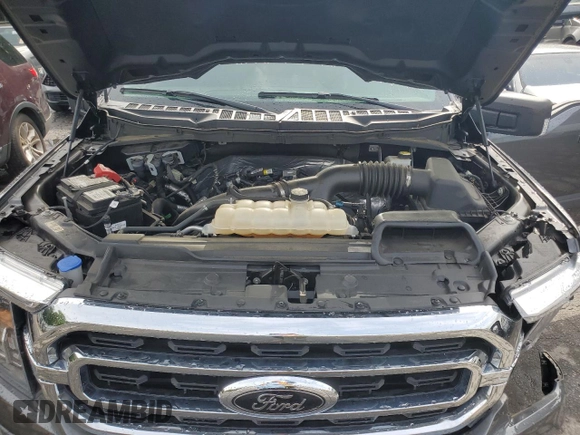 2021 Ford F-150 XL with VIN 1FTEW1EP0MFB98114, listed as a Copart auction lot 55892705 with 47,619 mi miles and Salvage title. Bid and sale history available at DreamBid. Image 11.