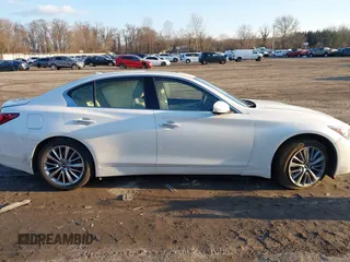 2021 Infiniti Q50 3.0t LUXE with VIN JN1EV7BR1MM755462, listed as a IAAI auction lot 41559105 with 56,016 mi miles. Bid and sale history available at carsss.com. Image 13.