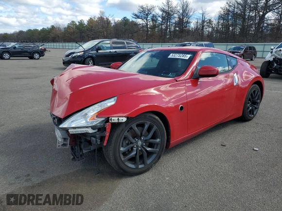 2016 Nissan 370Z with VIN JN1AZ4EHXGM933202, listed as a Copart auction lot 53275285 with 146,413 mi miles and Salvage Title. Bid and sale history available at carsss.com. Image 1.