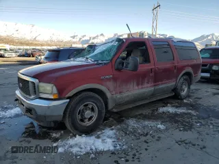 2002 Ford Excursion Limited with VIN 1FMNU42F22ED63582, listed as a Copart auction lot 87511635 with 384,594 mi miles and Clean Title. Bid and sale history available at DreamBid. Image 1.