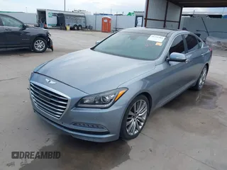 2015 Hyundai Genesis 5.0L with VIN KMHGN4JF1FU096051, listed as a IAAI auction lot 41771204 with 74,038 mi miles. Bid and sale history available at carsss.com. Image 2.