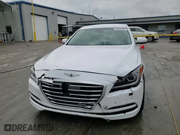 2017 Genesis G80 3.8L with VIN KMHGN4JE8HU176487, listed as a Copart auction lot 58164225 with 47,052 mi miles and Salvage title. Bid and sale history available at DreamBid. Image 13.