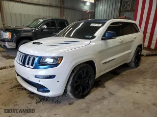 2015 Jeep Grand Cherokee SRT with VIN 1C4RJFDJXFC166723, listed as a Copart auction lot 49352795 with 119,498 mi miles and Salvage Title. Bid and sale history available at carsss.com. Image 1.
