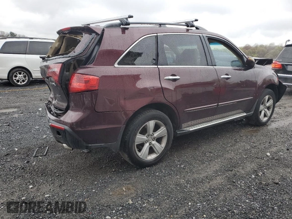 2010 Acura MDX Technology with VIN 2HNYD2H44AH510384, listed as a Copart auction lot 51701535 with 200,790 mi miles and Salvage Title. Bid and sale history available at DreamBid. Image 3.