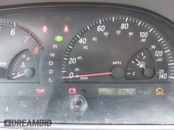 2002 Toyota Camry LE z VIN 4T1BE32K42U029129, wystawiony jako IAAI lot #42190162 z przebiegiem 191 423 mil mil oraz . Historia ofert i sprzedaży dostępna na DreamBid. Obrazek 7.