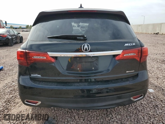 2014 Acura MDX Tech Pkg with VIN 5FRYD4H40EB010704, listed as a Copart auction lot 45121525 with 169,171 mi miles and Salvage Title. Bid and sale history available at carsss.com. Image 6.