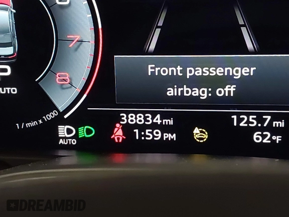 2021 Audi A6 Premium Plus with VIN WAUE3AF26MN073911, listed as a IAAI auction lot 42006754 with 38,834 mi miles. Bid and sale history available at carsss.com. Image 16.