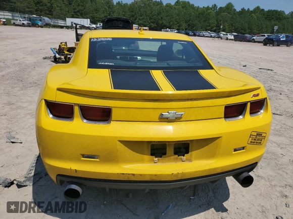 2012 Chevrolet Camaro 1LT with VIN 2G1FF1E32C9112691, listed as a Copart auction lot 62746385 with 127,607 mi miles and Salvage title. Bid and sale history available at DreamBid. Image 6.