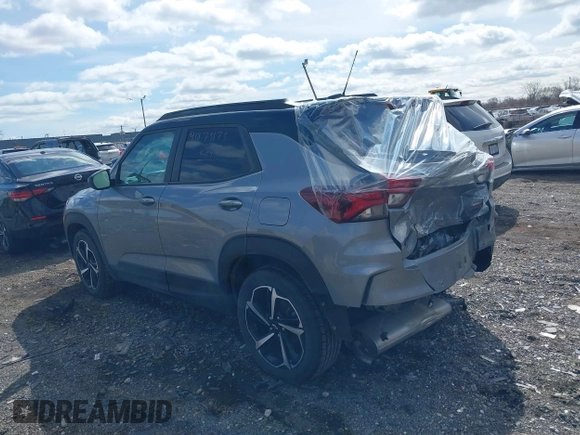 2023 Chevrolet TrailBlazer RS with VIN KL79MTSLXPB098972, listed as a IAAI auction lot 41879173 with 38,120 mi miles and . Bid and sale history available at DreamBid. Image 3.