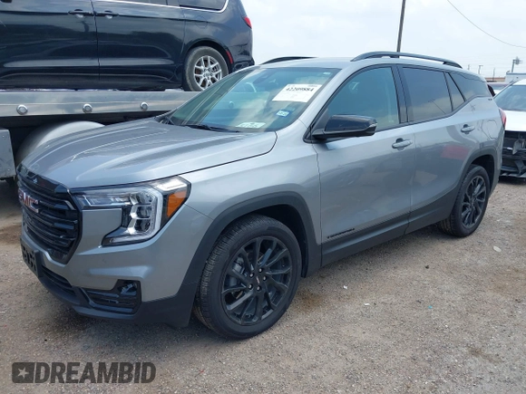 2024 GMC Terrain SLT with VIN 3GKALPEG3RL390641, listed as a IAAI auction lot 42209884 with 8,193 mi miles and . Bid and sale history available at DreamBid. Image 2.