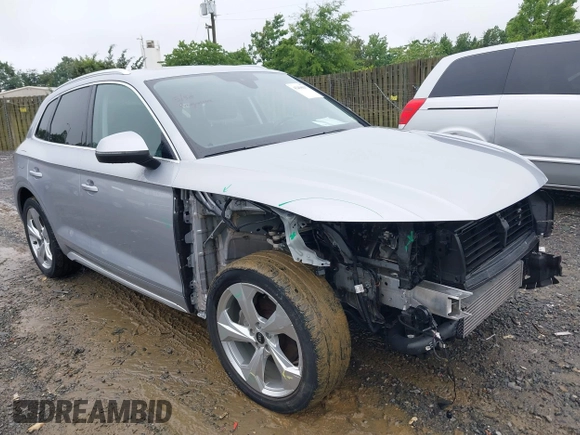 2022 Audi Q5 S line Premium Plus with VIN WA1EAAFY7N2002131, listed as a IAAI auction lot 42496307 with 25,840 mi miles and . Bid and sale history available at DreamBid. Image 1.