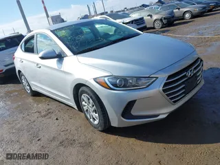 2017 Hyundai Elantra SE with VIN KMHD74LFXHU367332, listed as a IAAI auction lot 41652651 with 110,101 mi miles. Bid and sale history available at carsss.com. Image 1.