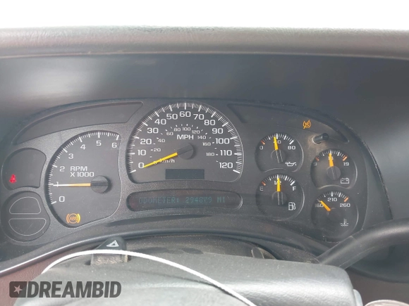 2005 Chevrolet Tahoe LS with VIN 1GNEC13V75R229280, listed as a IAAI auction lot 42218825 with 294,879 mi miles and . Bid and sale history available at DreamBid. Image 7.