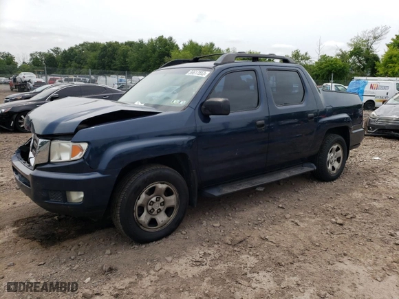 2010 Honda Ridgeline RT with VIN 5FPYK1F25AB004907, listed as a Copart auction lot 56617553 with 252,049 mi miles and Salvage Title. Bid and sale history available at carsss.com. Image 1.