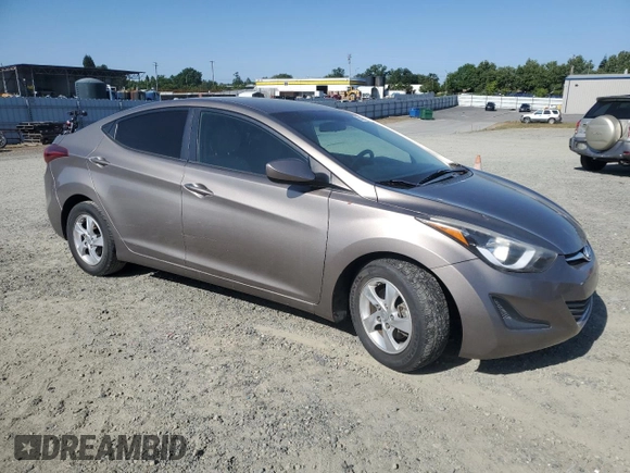 2014 Hyundai Elantra SE with VIN 5NPDH4AE1EH511187, listed as a Copart auction lot 55486415 with 121,124 mi miles and Salvage Title. Bid and sale history available at DreamBid. Image 4.