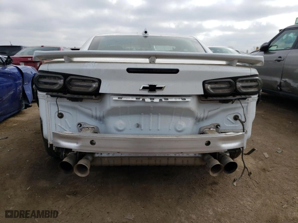 2022 Chevrolet Camaro ZL1 with VIN 1G1FK1R6XN0106778, listed as a Copart auction lot 42285774 with 7,880 mi miles and Non Repairable. Bid and sale history available at carsss.com. Image 6.