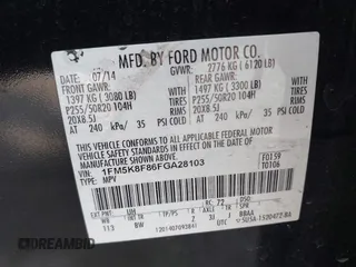2015 Ford Explorer Limited with VIN 1FM5K8F86FGA28103, listed as a IAAI auction lot 41769002 with 95,865 mi miles and . Bid and sale history available at DreamBid. Image 9.
