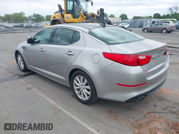 2015 Kia Optima EX with VIN 5XXGN4A70FG422277, listed as a IAAI auction lot 41932887 with 150,386 mi miles. Bid and sale history available at carsss.com. Image 3.
