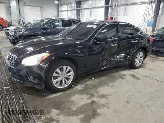 2011 Infiniti M37 with VIN JN1BY1AR1BM371915, listed as a Copart auction lot 48569425 with 162,303 mi miles and Salvage Title. Bid and sale history available at carsss.com. Image 1.