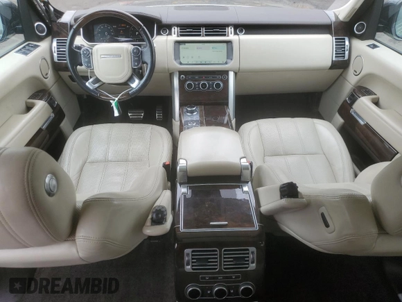 2017 Land Rover Range Rover with VIN SALGS5FE1HA352785, listed as a Copart auction lot 52751615 with 67,651 mi miles and Salvage title. Bid and sale history available at DreamBid. Image 8.