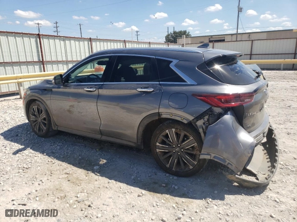 2022 Infiniti QX50 LUXE with VIN 3PCAJ5BB4NF118817, listed as a Copart auction lot 69225994 with 31,924 mi miles and Salvage Title. Bid and sale history available at carsss.com. Image 2.