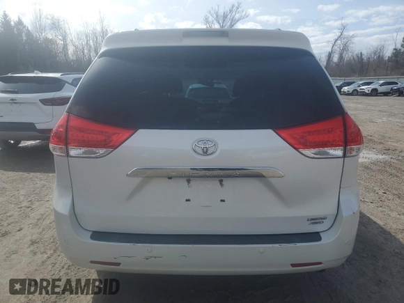 2011 Toyota Sienna XLE with VIN 5TDDK3DC8BS028811, listed as a Copart auction lot 51838095 with 114,506 mi miles and Salvage Title. Bid and sale history available at DreamBid. Image 6.