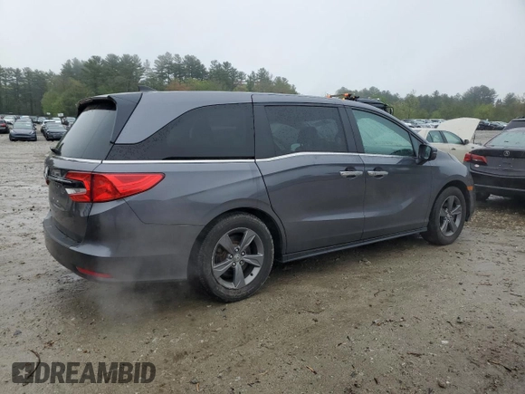 2022 Honda Odyssey EX with VIN 5FNRL6H52NB029414, listed as a Copart auction lot 55947155 with 53,954 mi miles and Salvage title. Bid and sale history available at DreamBid. Image 3.