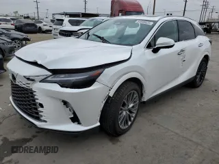 2024 Lexus RX with VIN 2T2BBMCA3RC062053, listed as a Copart auction lot 54605625 with 763 mi miles and Salvage Title. Bid and sale history available at carsss.com. Image 1.