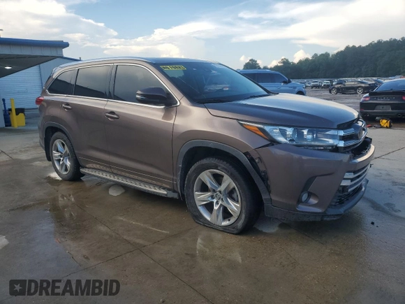 2017 Toyota Highlander Limited with VIN 5TDYZRFH3HS228058, listed as a Copart auction lot 62034005 with 140,250 mi miles and Salvage title. Bid and sale history available at DreamBid. Image 4.