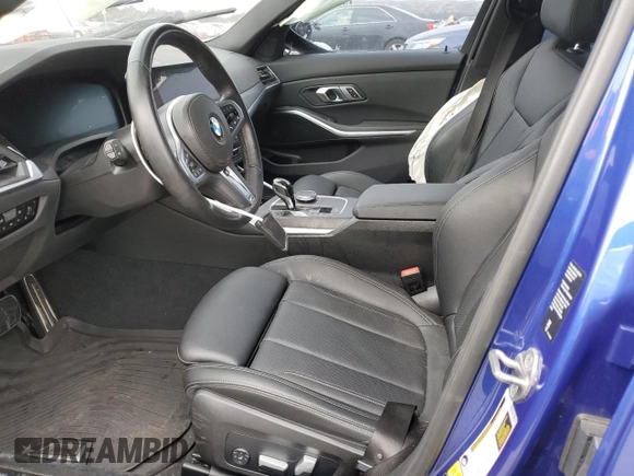 2022 BMW 3 Series M340i xDrive with VIN 3MW5U9J0XN8C32161, listed as a Copart auction lot 87854225 with 14,917 mi miles and Salvage Title. Bid and sale history available at carsss.com. Image 7.